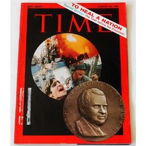 Time Magazine 1969 January 24 To Heal A Nation‎ Vintage Ads Ephemera Mid Century